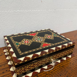 Vintage Inlaid Jewellery Box