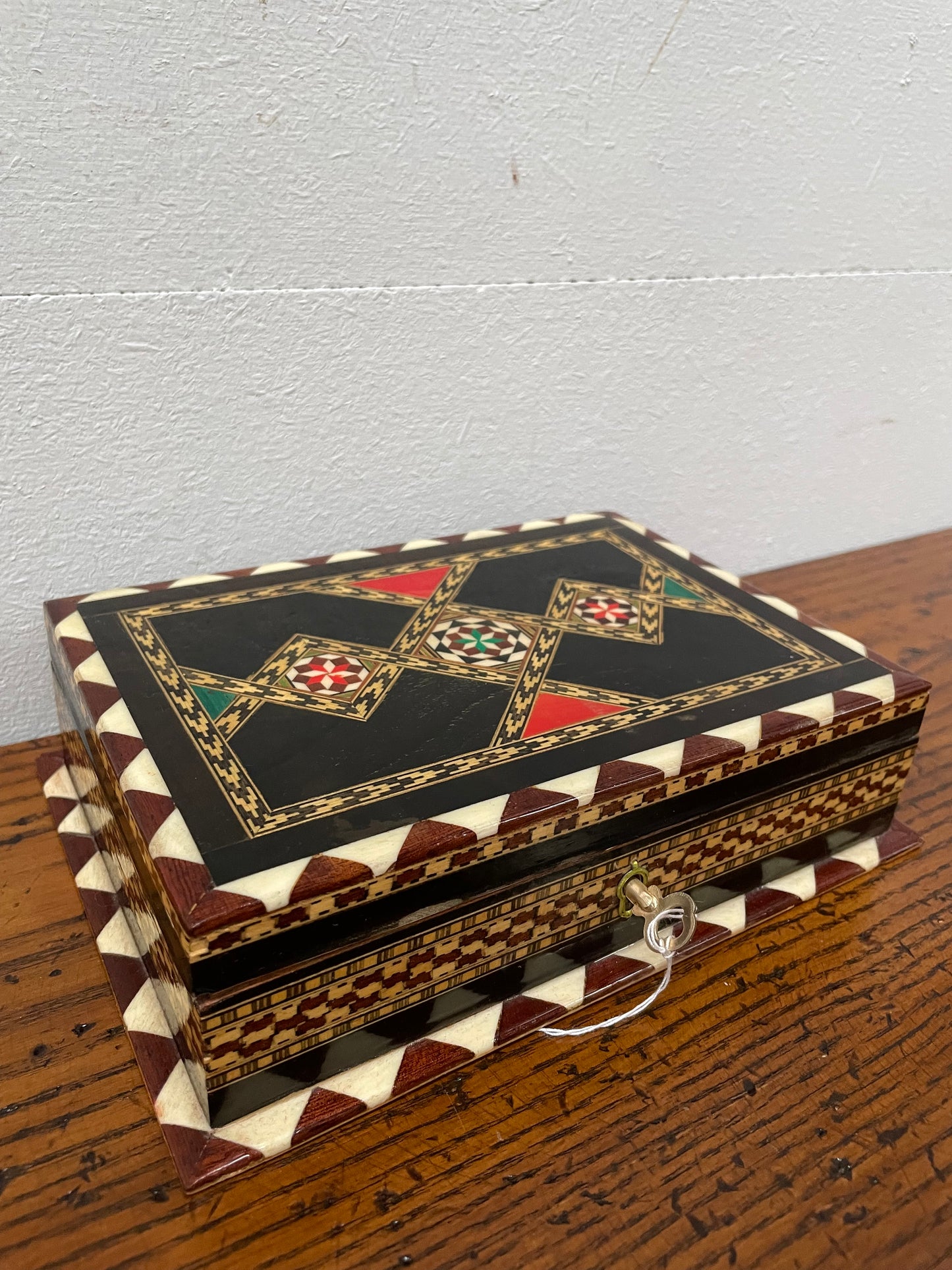 Vintage Inlaid Jewellery Box