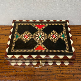 Vintage Inlaid Jewellery Box