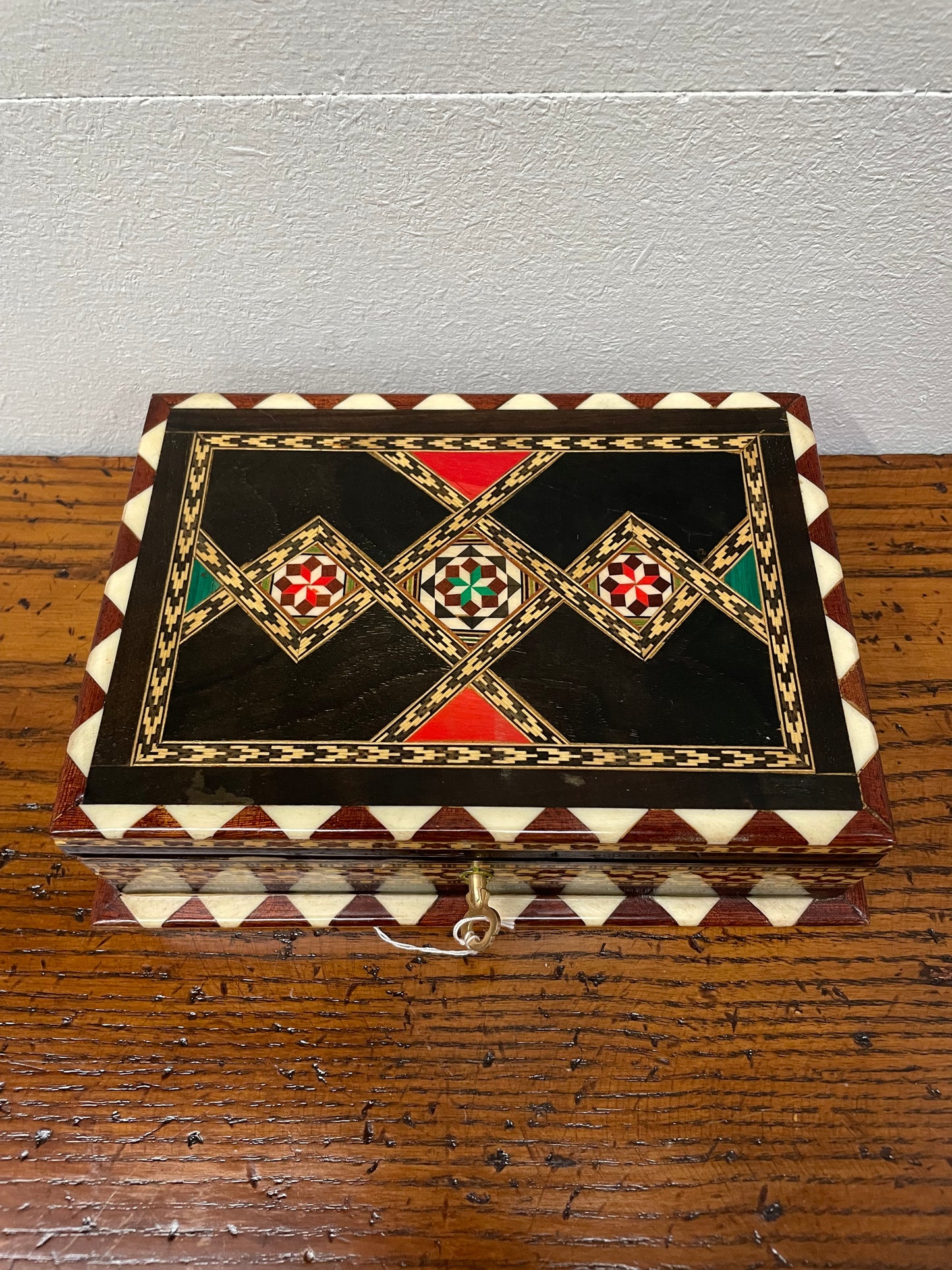 Vintage Inlaid Jewellery Box