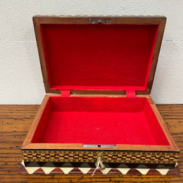 Vintage Inlaid Jewellery Box