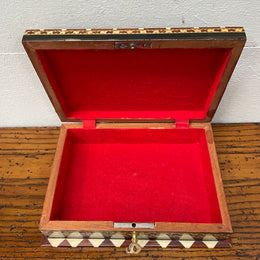 Vintage Inlaid Jewellery Box