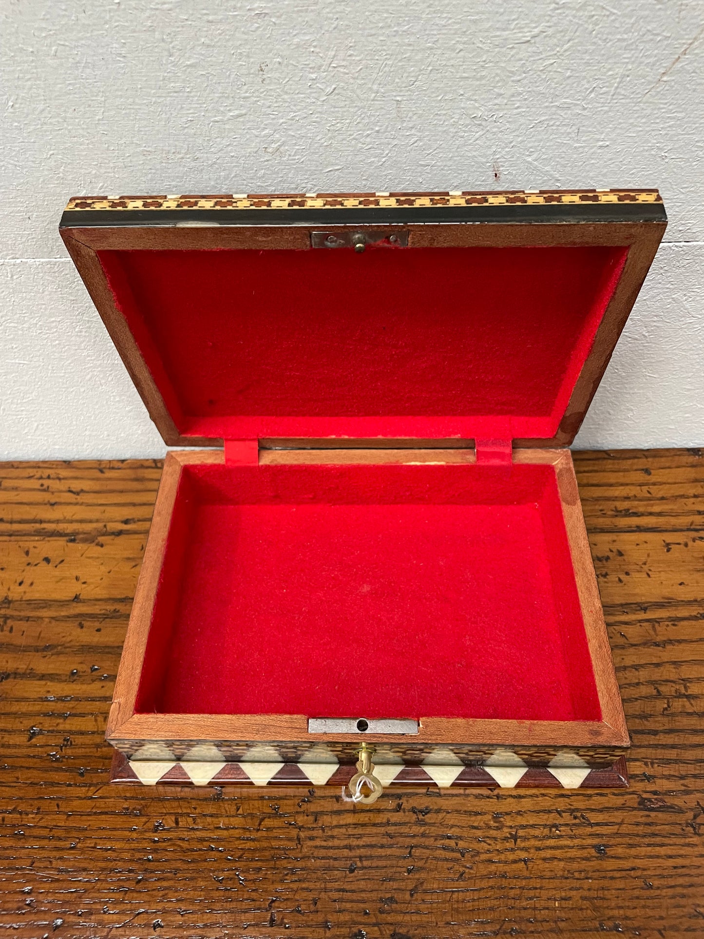 Vintage Inlaid Jewellery Box