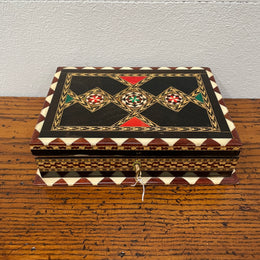 Vintage Inlaid Jewellery Box