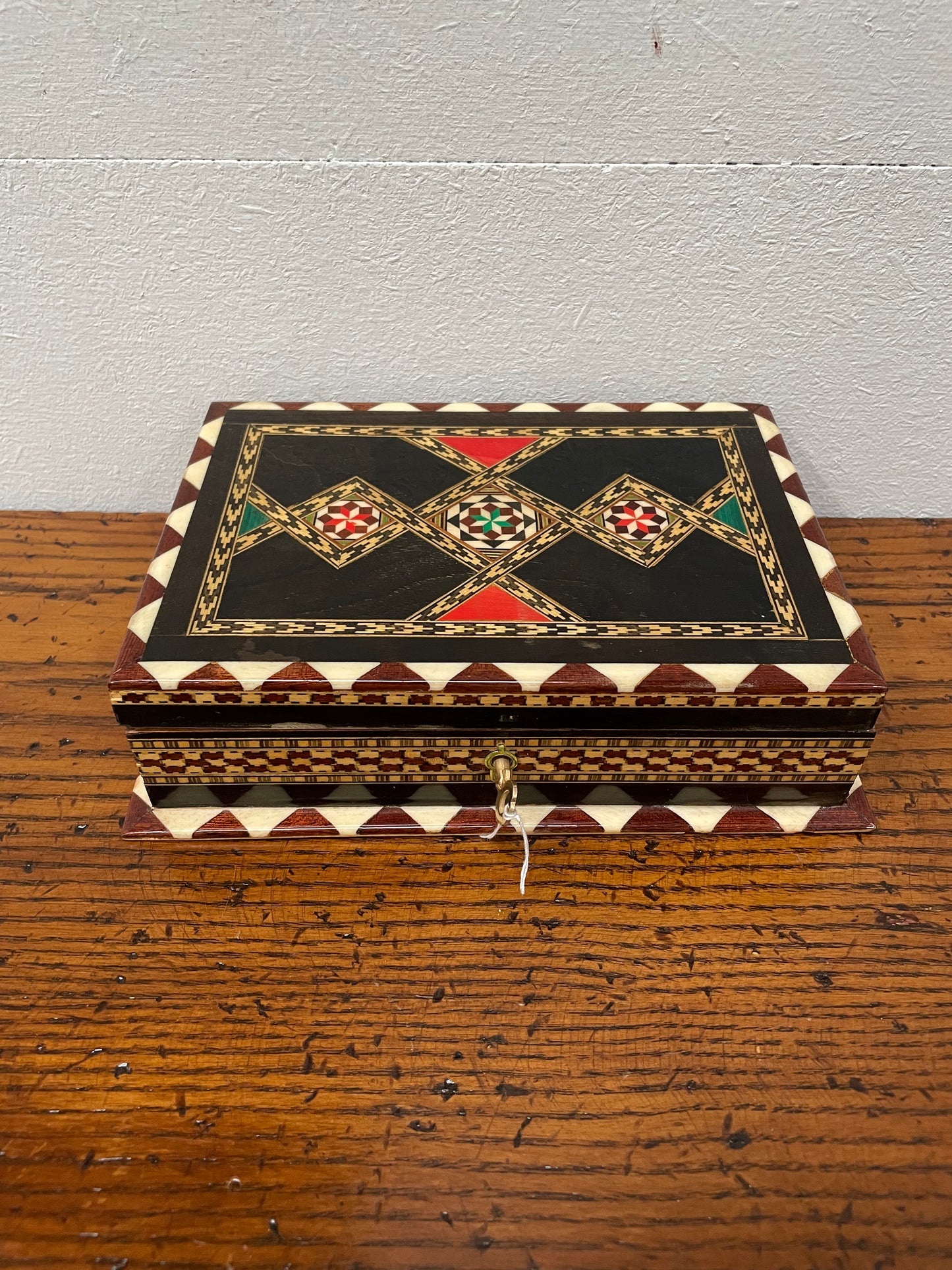 Vintage Inlaid Jewellery Box