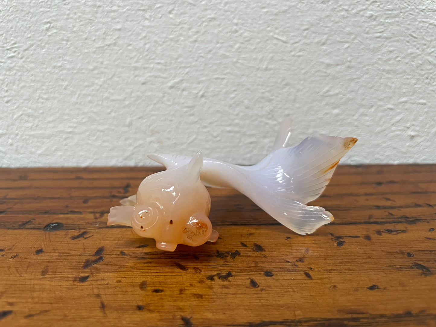 Vintage Glass Fish Sculpture