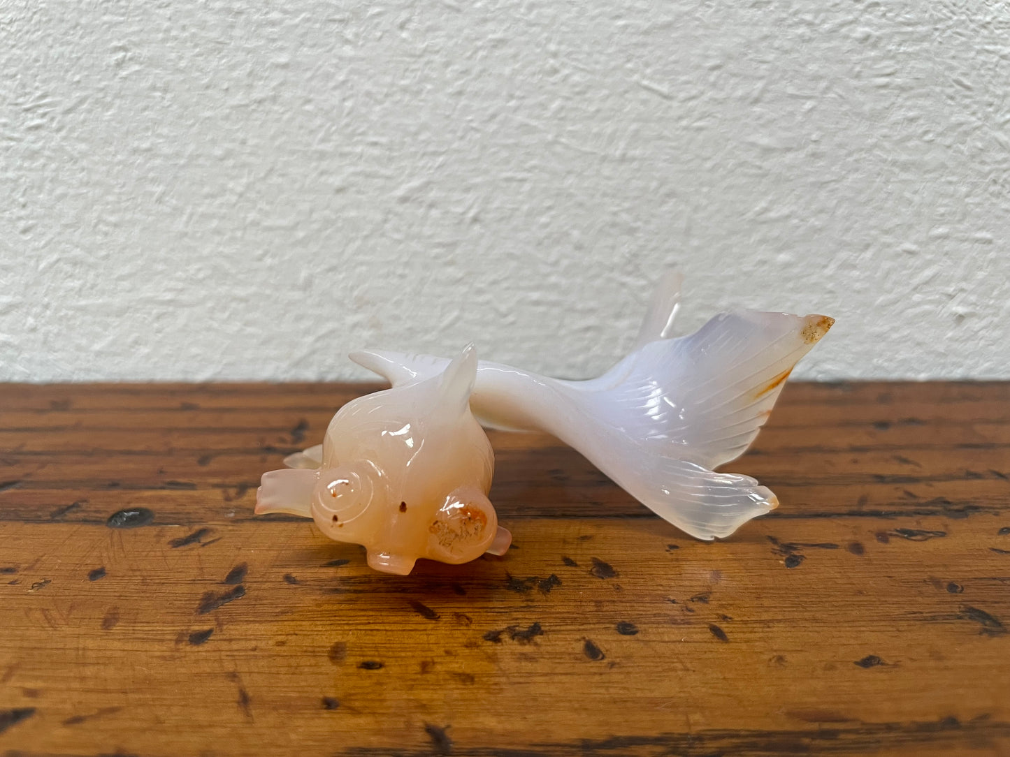 Vintage Glass Fish Sculpture