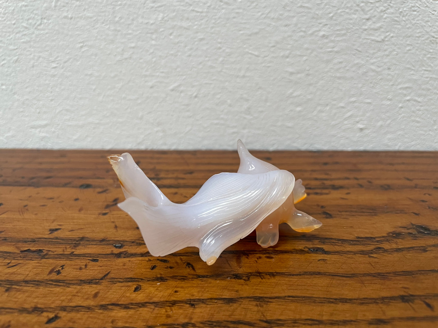 Vintage Glass Fish Sculpture