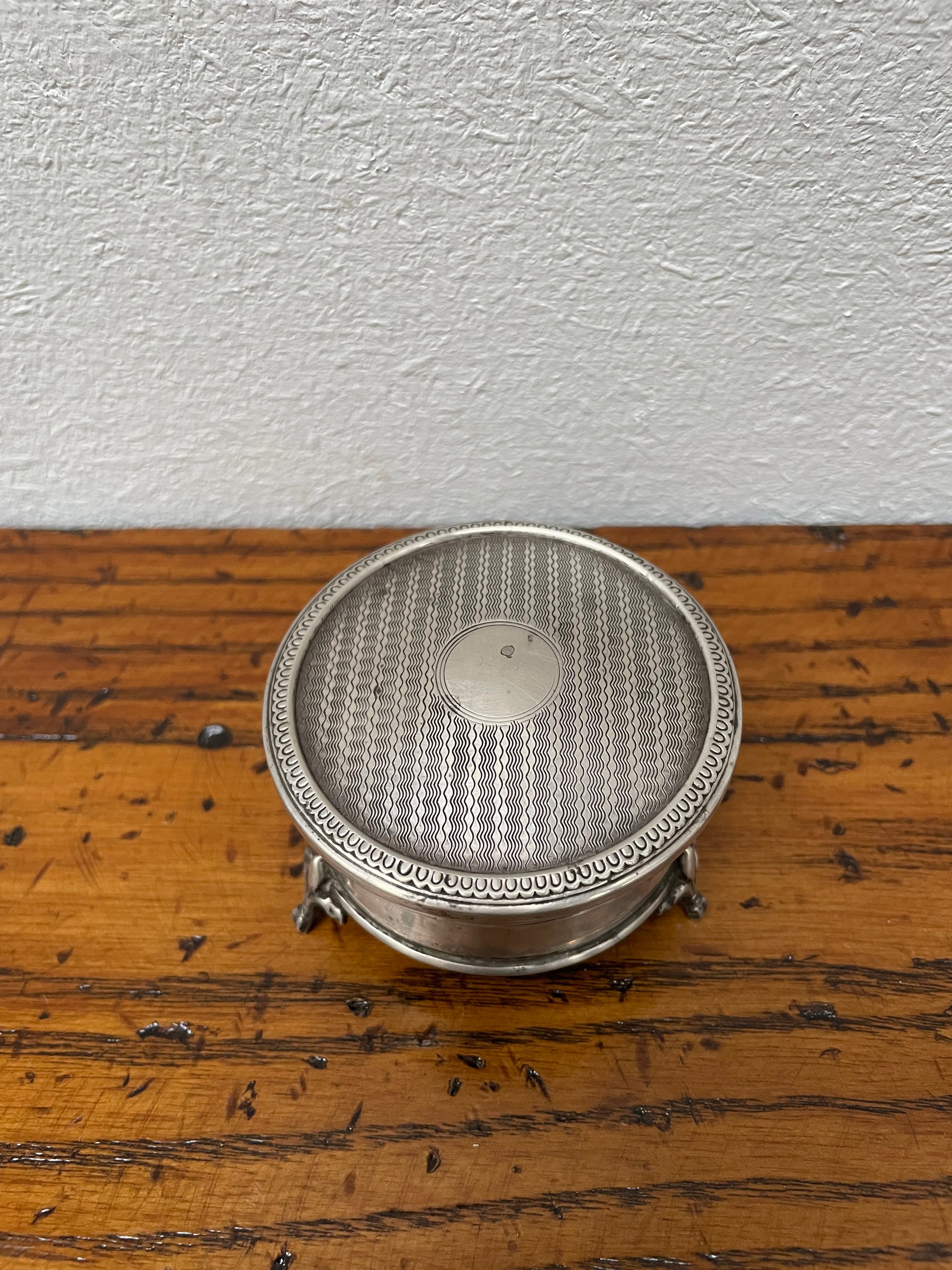 Art Deco Sterling Silver Trinket Box | Antique & Vintage | Moonee Ponds Antiques | Australia Wide Delivery