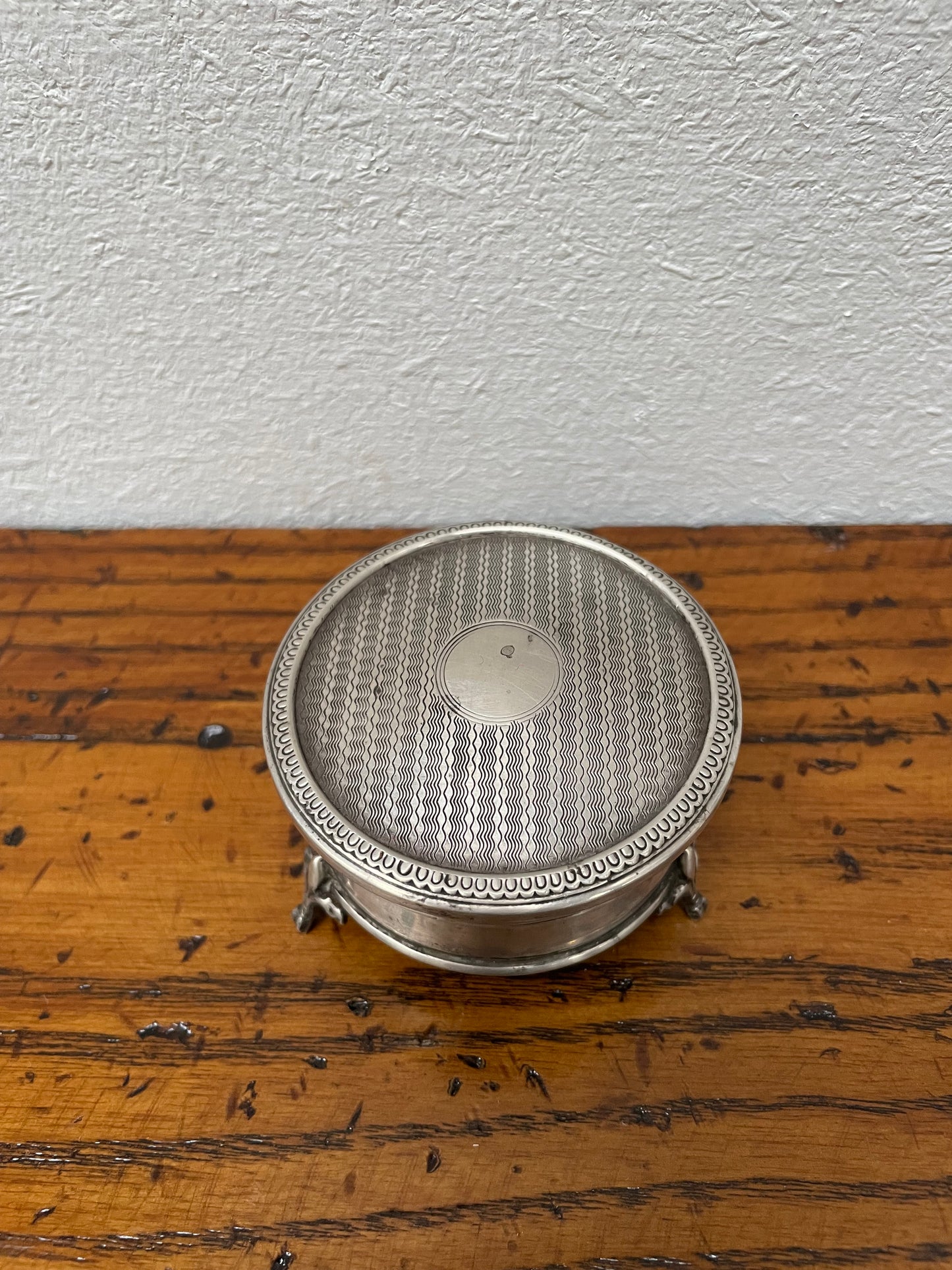 Art Deco Sterling Silver Trinket Box