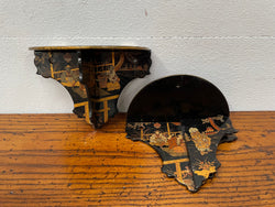 Pair of Papier Mache Chinese Wall Shelves | Antique & Vintage | Moonee Ponds Antiques | Australia Wide Delivery