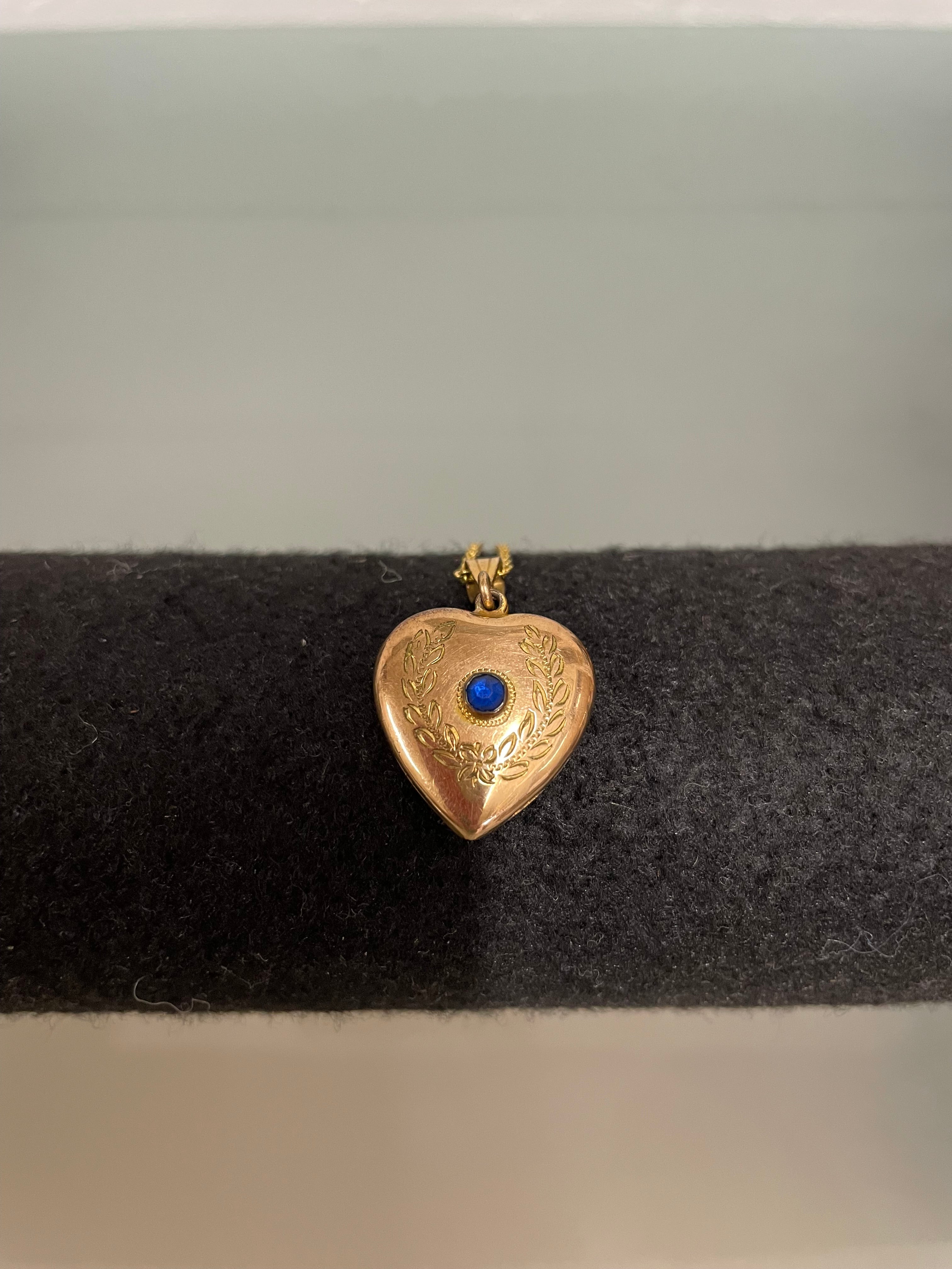 Antique 9ct Gold Lined Heart Locket | Antique & Vintage | Moonee Ponds Antiques | Australia Wide Delivery