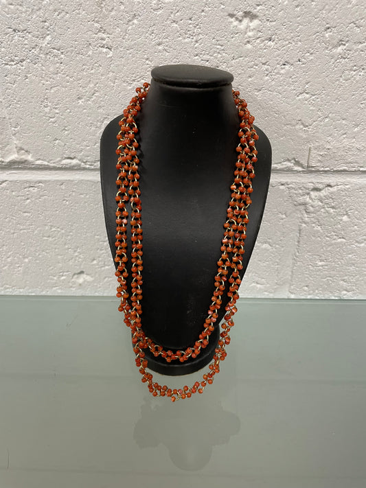 Vintage Coral Bead Necklace