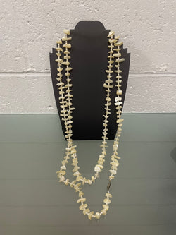 Vintage Opera Length Mother Of Pearl & Seed Pearl Necklace | Antique & Vintage | Moonee Ponds Antiques | Australia Wide Delivery