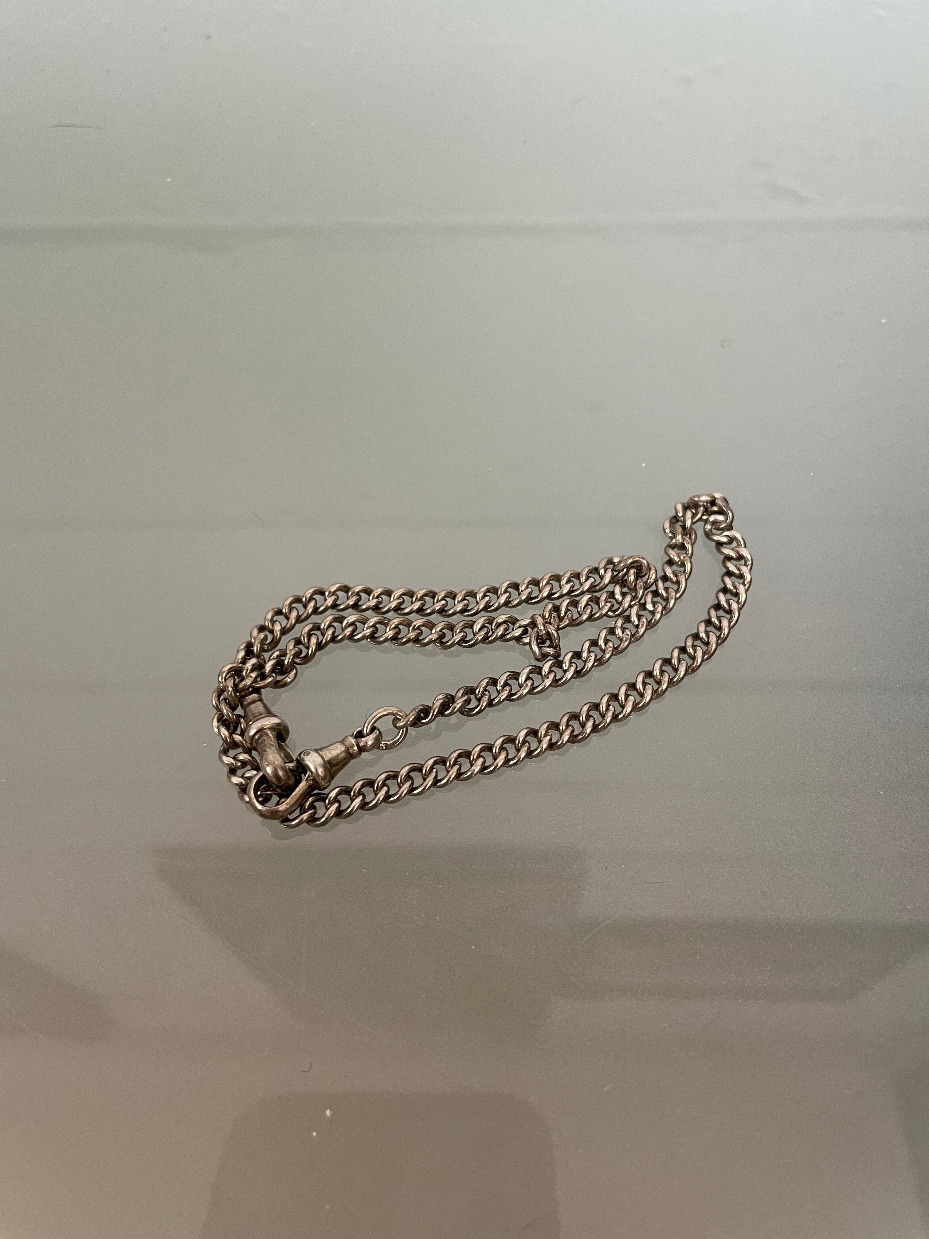 Heavy Antique Sterling Silver Fob Chain 18.9 gms. | Antique & Vintage | Moonee Ponds Antiques | Australia Wide Delivery