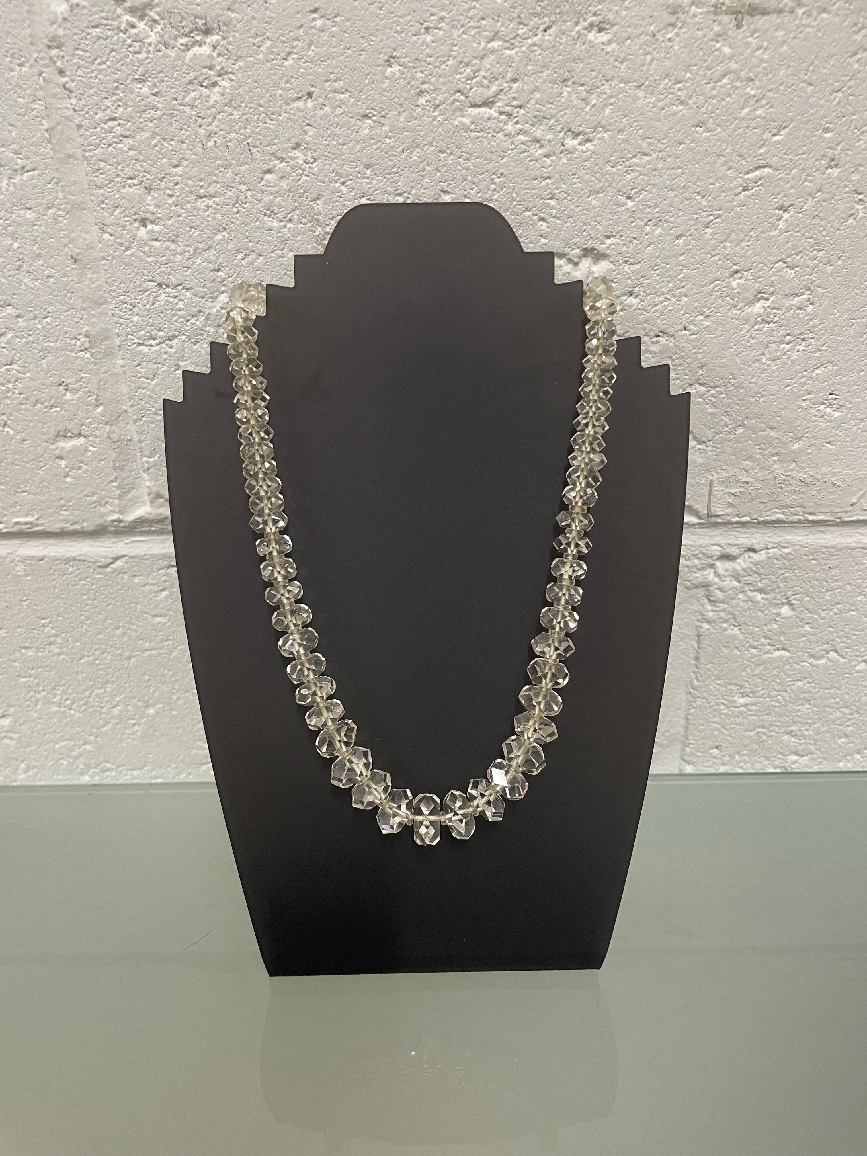 Antique Silver & Cut Crystal Necklace | Antique & Vintage | Moonee Ponds Antiques | Australia Wide Delivery