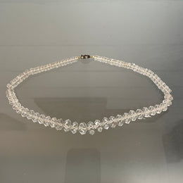 Antique Silver & Cut Crystal Necklace