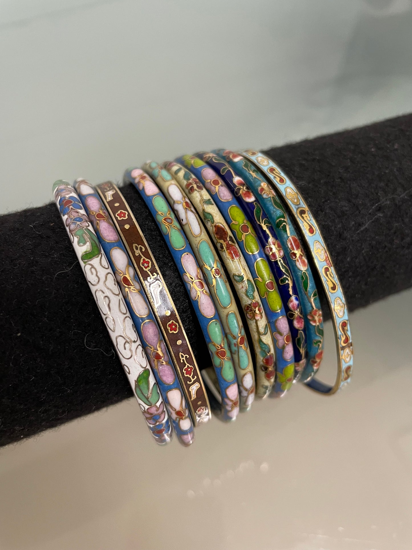 Assorted Vintage Cloisonne Bangles