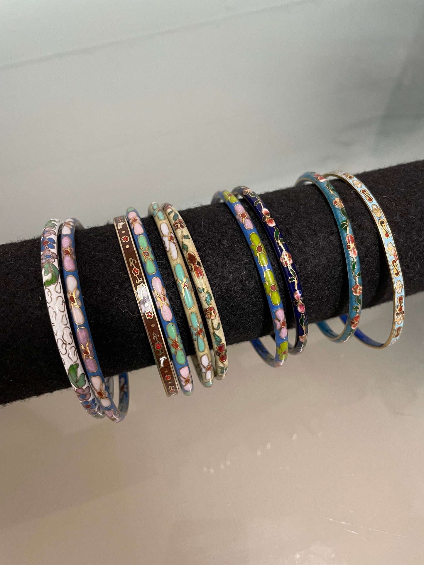 Assorted Vintage Cloisonne Bangles