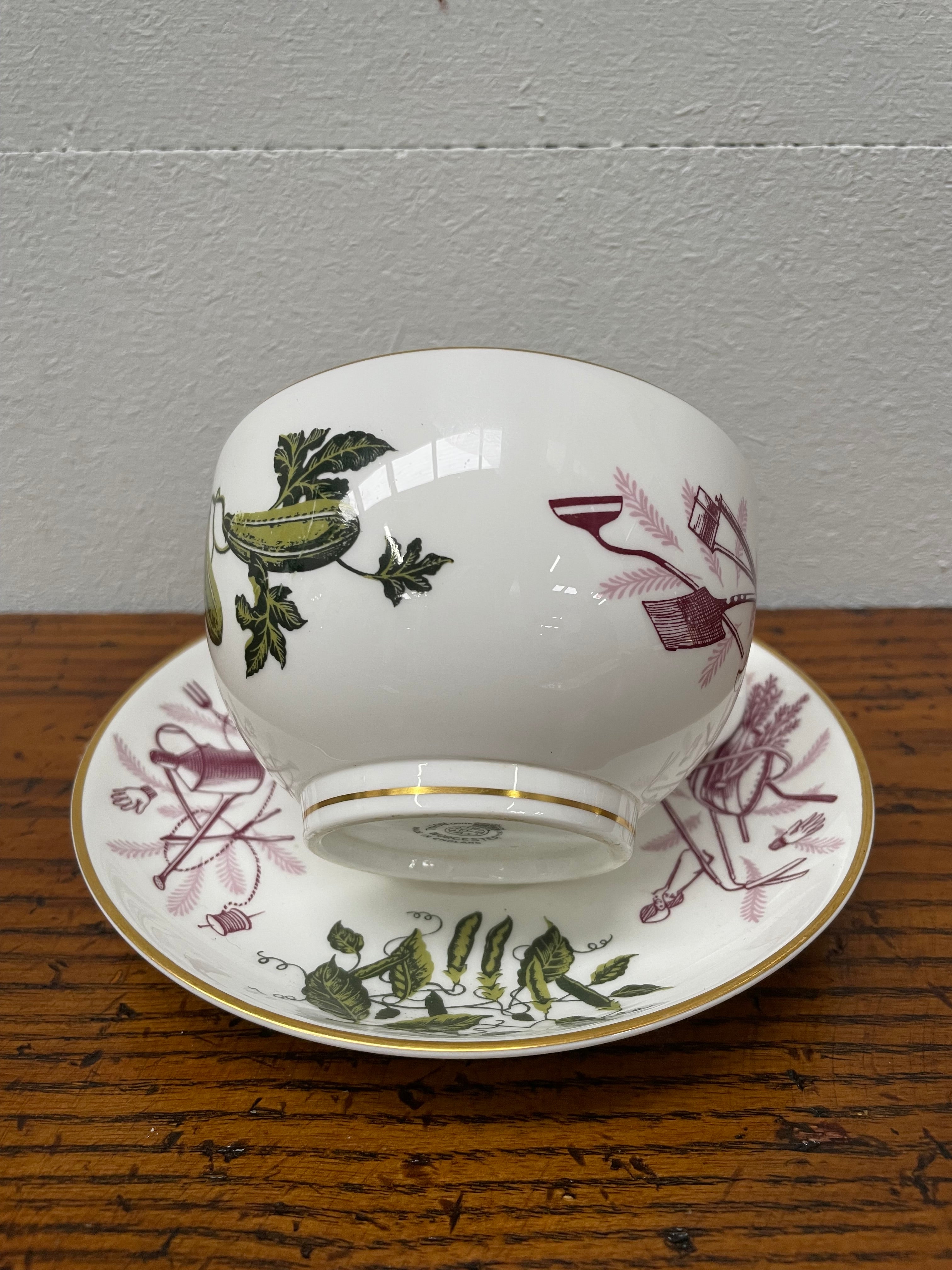 Large Royal Worcester "Very Important Person" Cup & Saucer | Antique & Vintage | Moonee Ponds Antiques | Australia Wide Delivery