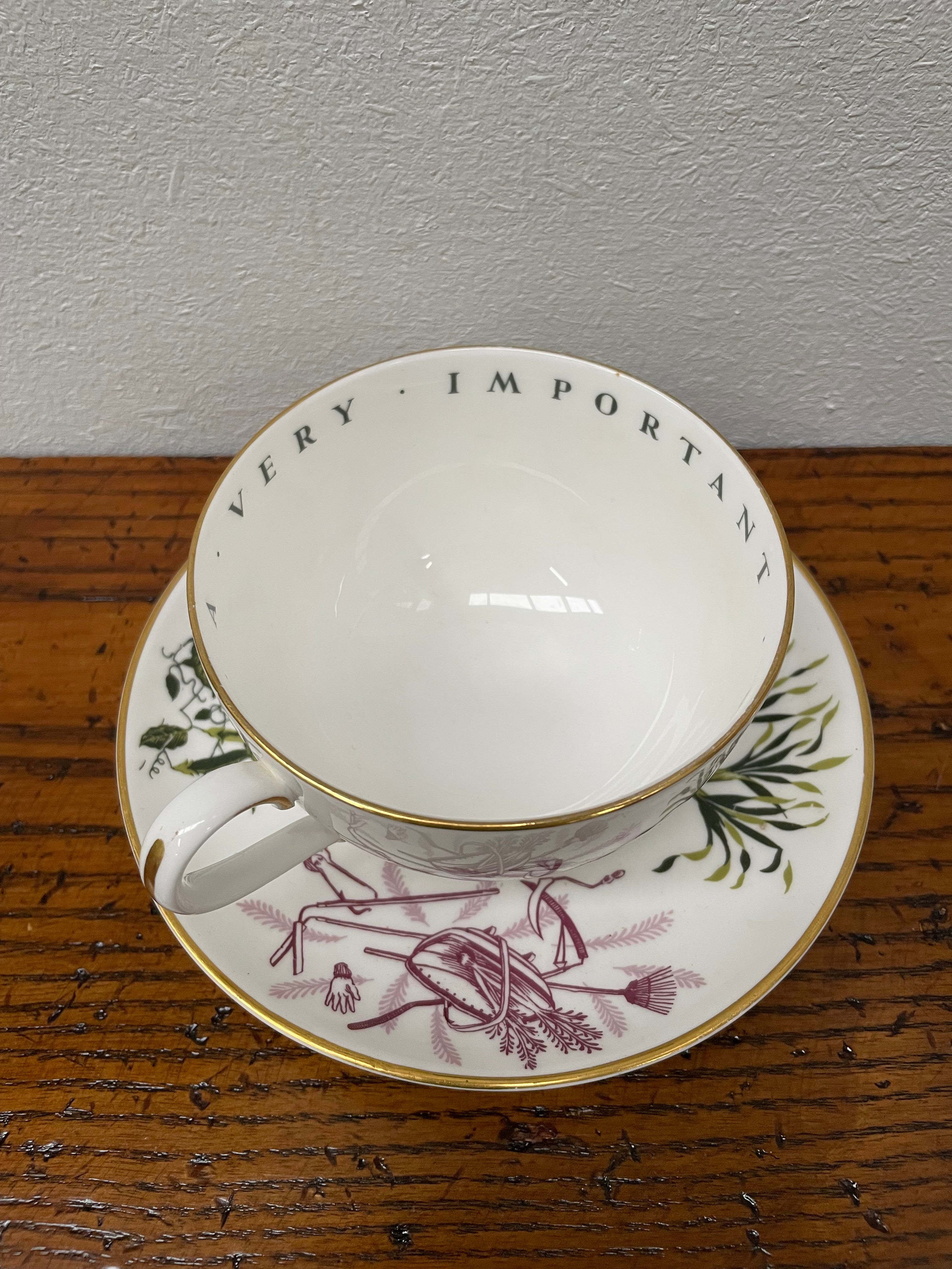 Large Royal Worcester "Very Important Person" Cup & Saucer | Antique & Vintage | Moonee Ponds Antiques | Australia Wide Delivery