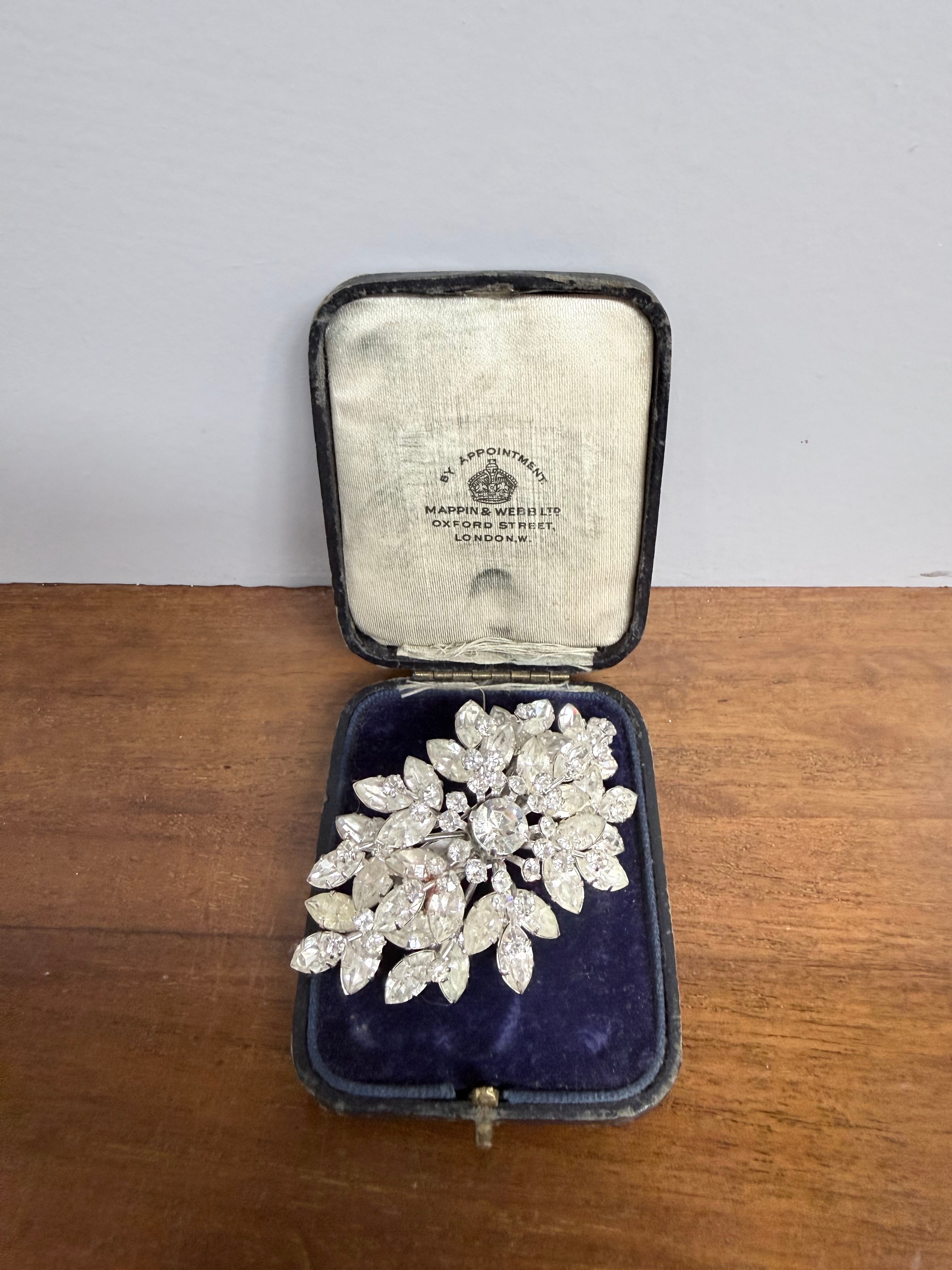 Stunning Vintage Jewel Crest Rhinestone Statement Brooch | Antique & Vintage | Moonee Ponds Antiques | Australia Wide Delivery