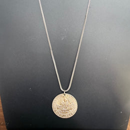Vintage Silver Tudor Period Replica Coin On A Silver (925) Chain
