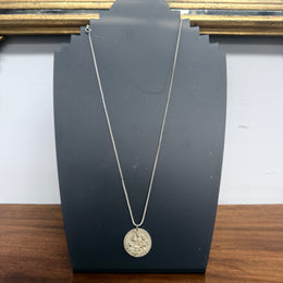 Vintage Silver Tudor Period Replica Coin On A Silver (925) Chain