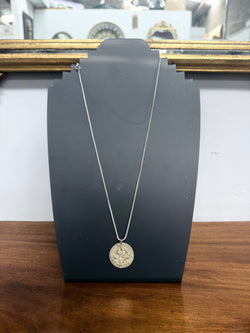Vintage Silver Tudor Period Replica Coin On A Silver (925) Chain | Antique & Vintage | Moonee Ponds Antiques | Australia Wide Delivery