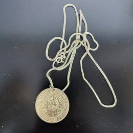 Vintage Silver Tudor Period Replica Coin On A Silver (925) Chain