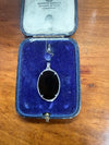 Vintage Art Nouveau Style Silver & Onyx Pendant | Antique & Vintage | Moonee Ponds Antiques | Australia Wide Delivery