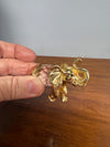 Vintage Crystal & Gold Tone Metal Elephant | Antique & Vintage | Moonee Ponds Antiques | Australia Wide Delivery