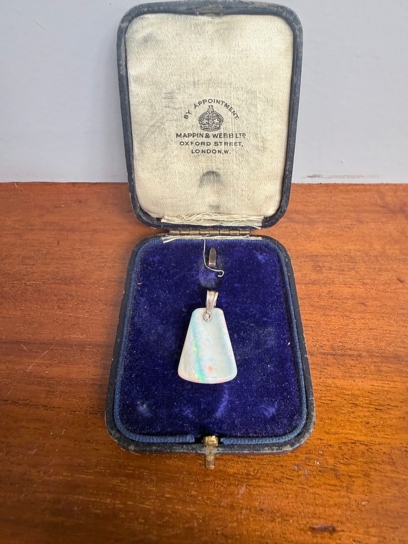 Good vintage Boulder Opal With Silver Loop