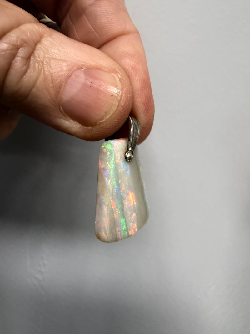 Good vintage Boulder Opal With Silver Loop