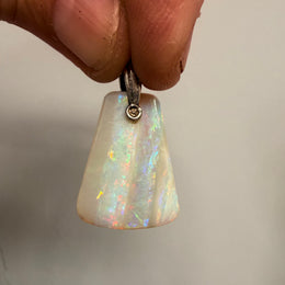 Good vintage Boulder Opal With Silver Loop