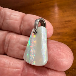 Good vintage Boulder Opal With Silver Loop