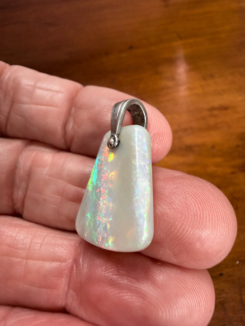 Good vintage Boulder Opal With Silver Loop