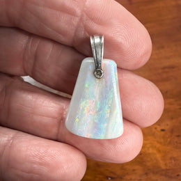 Good vintage Boulder Opal With Silver Loop
