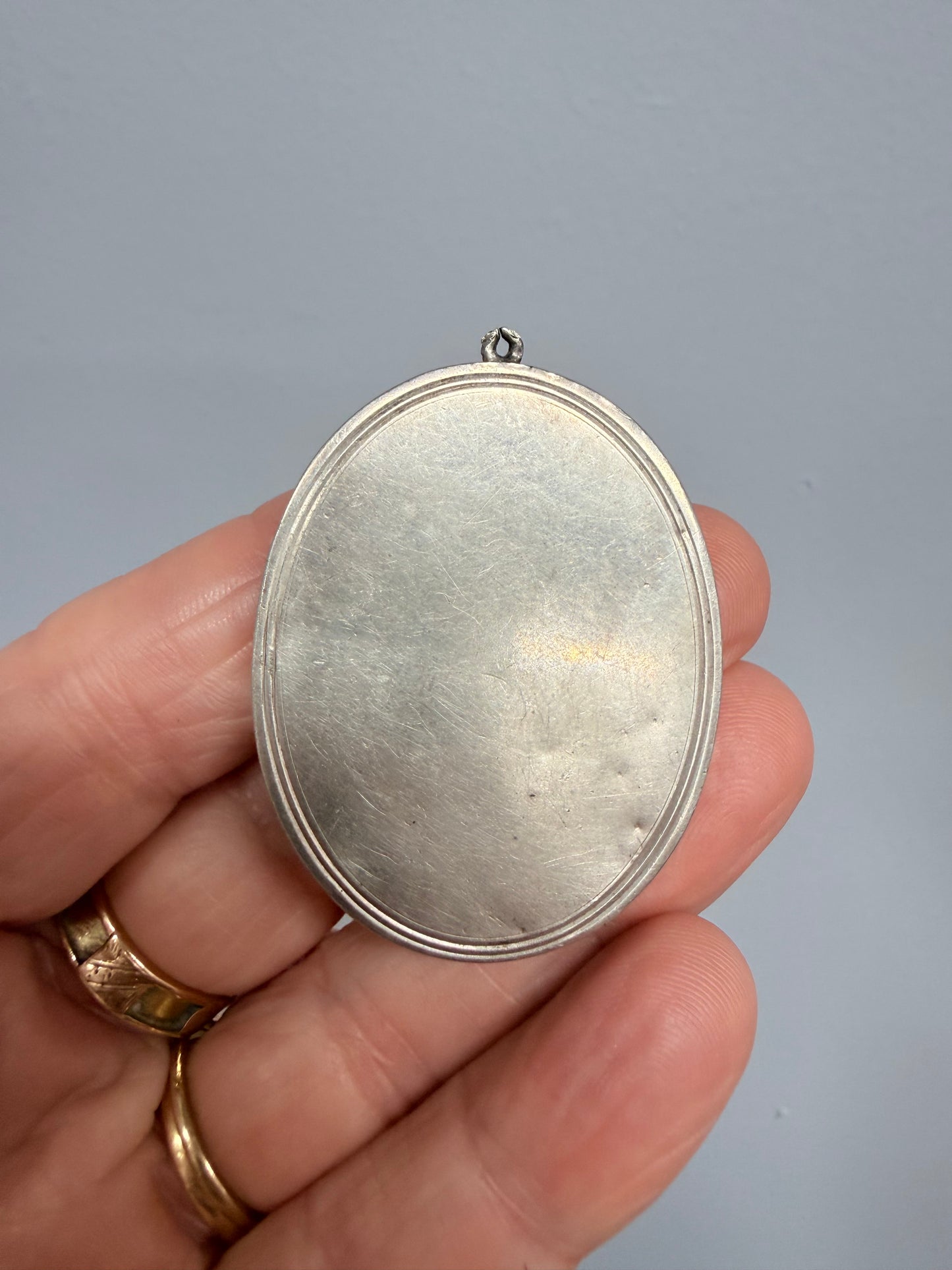 Antique Aesthetic Movement Gold & Silver Locket