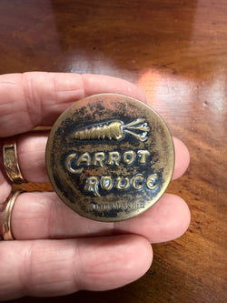 Antique Carrot Rouge Compact USA Made | Antique & Vintage | Moonee Ponds Antiques | Australia Wide Delivery