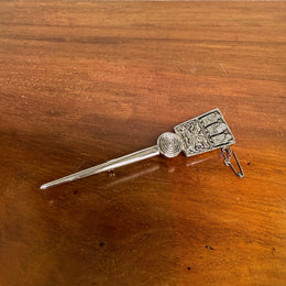 Vintage Celtic Design Kilt Pin. Makers Name.
