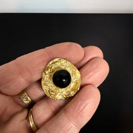 Vintage "Orsna Paris" Gold Tone Clip Earrings