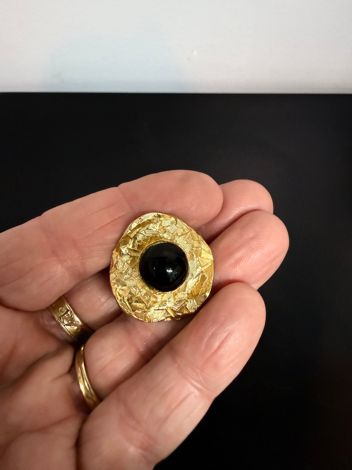 Vintage "Orsna Paris" Gold Tone Clip Earrings