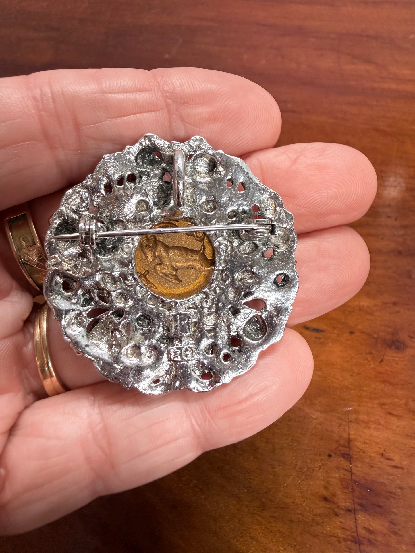 Vintage Brooch/Pendant Featuring A Goat