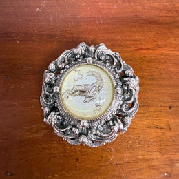 Vintage Brooch/Pendant Featuring A Goat
