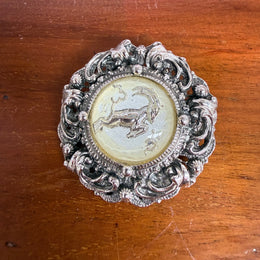 Vintage Brooch/Pendant Featuring A Goat