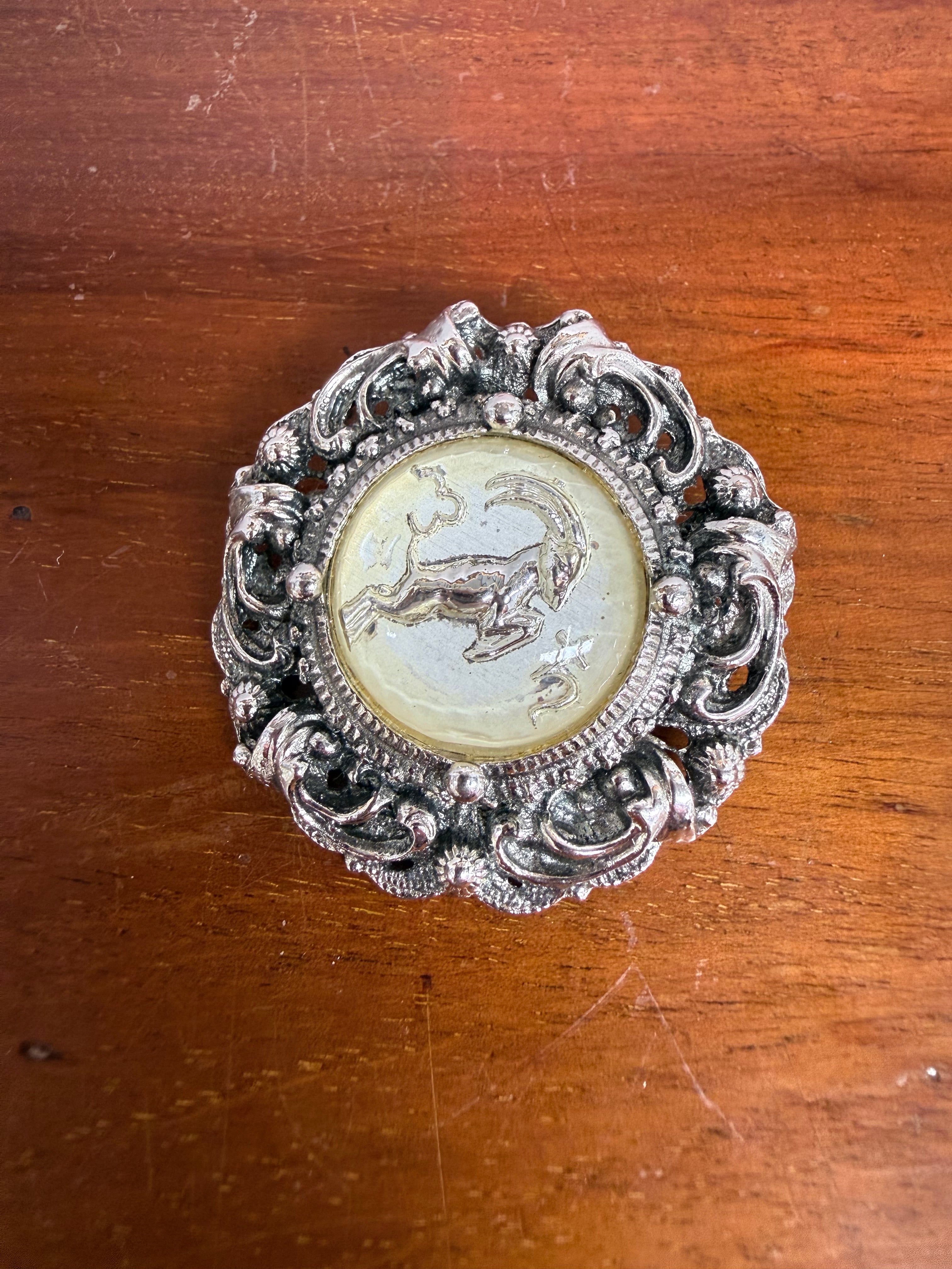 Vintage Brooch/Pendant Featuring A Goat | Antique & Vintage | Moonee Ponds Antiques | Australia Wide