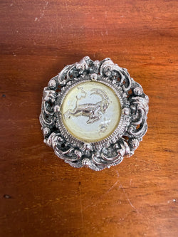 Vintage Brooch/Pendant Featuring A Goat | Antique & Vintage | Moonee Ponds Antiques | Australia Wide Delivery