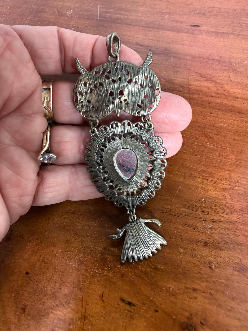 Vintage Owl Pendant
