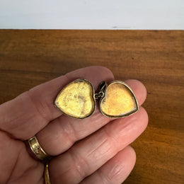 Vintage 9ct Gold Lined Heart Shaped Locket